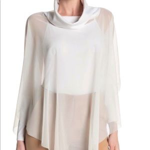 NWT white sheer top